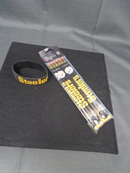 Steelers Lot- of Pencils & Rubber Arm Bands | Ozzy's Antiques, Collectibles & More