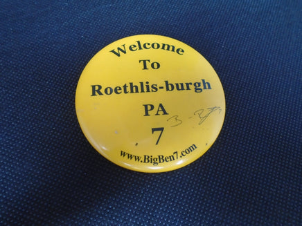 NFL  Steelers Welcome Pin  Roethis-burg PA #7 | Ozzy's Antiques, Collectibles & More