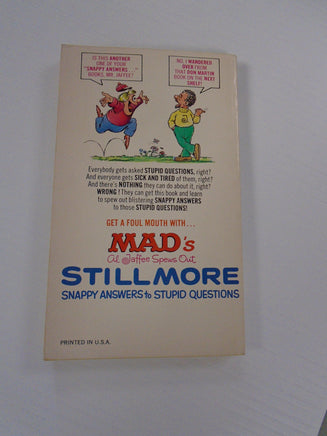 Vintage MAD Magazine Paperback Book: Al Jaffee Spews Out Still More Snappy Answers To Stupid Questions | Ozzy's Antiques, Collectibles & More