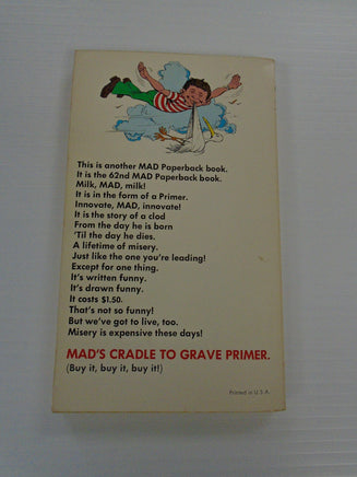 Vintage MAD Magazine Paperback Book: Mads Cradle To The Grave Primer 1979 | Ozzy's Antiques, Collectibles & More