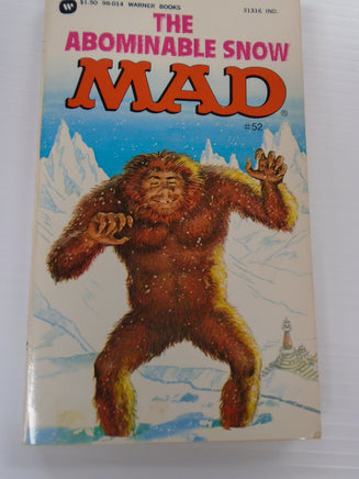 Vintage MAD Magazine Paperback Book: #52 The Adominable Snow Mad 1979 | Ozzy's Antiques, Collectibles & More