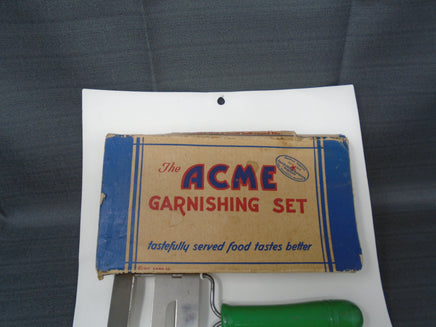 Vintage Acme Garnishing Set -1932 | Ozzy's Antiques, Collectibles & More