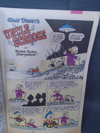 Vintage Walt Disney Uncle Scrooge "Riches, Riches Everywhere" Comic Book  No.237  Sept 1989 | Ozzy's Antiques, Collectibles & More