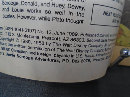 Vintage Walt Disney Uncle Scrooge Comic June 1989   No. 13  June 1989 | Ozzy's Antiques, Collectibles & More