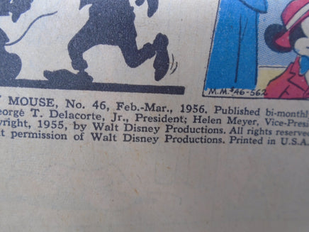 Vintage Walt Disney Mickey Mouse Comic Feb-March 1956 No.46  Aged pages | Ozzy's Antiques, Collectibles & More