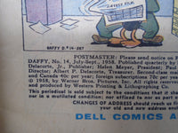 Vintage Daffy Comic  July-Sept 1958 No.14  Aged pages