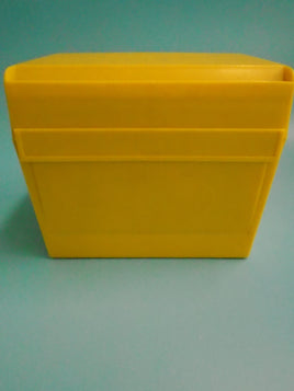 Vintage 1973 Recipe Box- Curtix Publications New York Mustard Yellow | Ozzy's Antiques, Collectibles & More