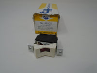 NOS Cole Hearse 12V Rocker Switch W/Red Pilot Light When On #56300