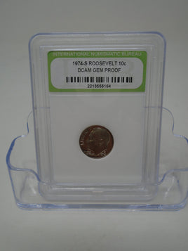 1974-S Roosevelt Dime  DCAM Gem Proof | Ozzy's Antiques, Collectibles & More