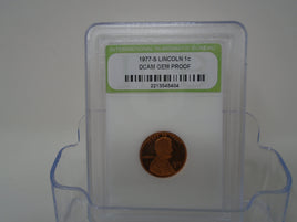 1977-S  Lincoln Cent DCAM Gem Proof | Ozzy's Antiques, Collectibles & More