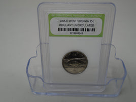 2005-D West Virginia 25c  Brilliant Uncirculated | Ozzy's Antiques, Collectibles & More