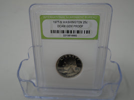 1977-S Washington 25c DCAM Gem Proof | Ozzy's Antiques, Collectibles & More