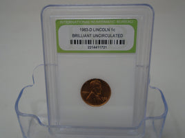 1963-D  Lincoln 1 Cent Brilliant Uncirculated | Ozzy's Antiques, Collectibles & More