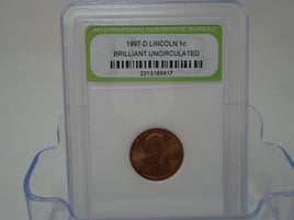 1997-D Lincoln 1 Cent Brilliant Uncirculated | Ozzy's Antiques, Collectibles & More