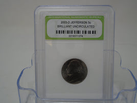 2003-D Jefferson Nickel Brilliant Uncirculated