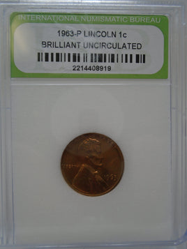 1963-P Lincoln 1c Brilliant Uncirculated | Ozzy's Antiques, Collectibles & More