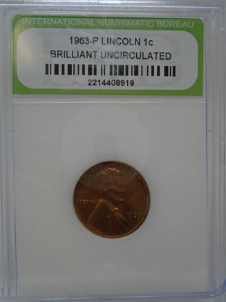 1963-P Lincoln 1c Brilliant Uncirculated | Ozzy's Antiques, Collectibles & More