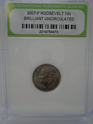 2007-P Roosevelt 10c Brilliant Uncirculated | Ozzy's Antiques, Collectibles & More