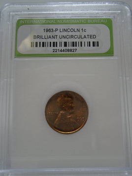 1963-P Lincoln 1c Brilliant Uncirculated | Ozzy's Antiques, Collectibles & More