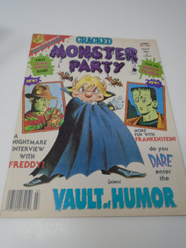 Vintage Cracked Magazine #1 Cracked Monster Party July 88 | Ozzy's Antiques, Collectibles & More