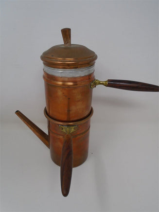 Vintage 8 Cup Copper Italian Coffee Pot | Ozzy's Antiques, Collectibles & More