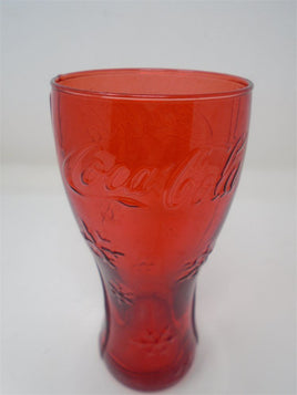 Rare Coca Cola Christmas Snowflake Red Glasses | Ozzy's Antiques, Collectibles & More