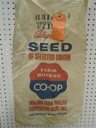 Vintage Indiana Farm Bureau Co-op Alfalfaseed Bag | Ozzy's Antiques, Collectibles & More