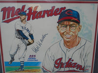 Cleveland Indians Mel Harder Autographed Drawing By Larry Weber '99 | Ozzy's Antiques, Collectibles & More