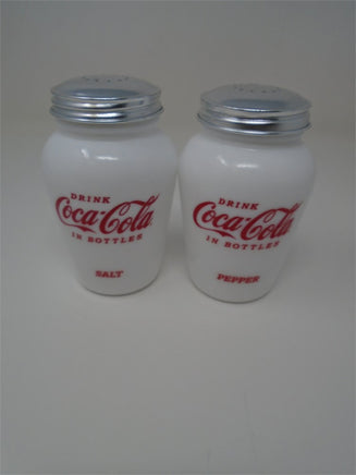 Coca Cola  Glass Salt & Pepper Shakers | Ozzy's Antiques, Collectibles & More