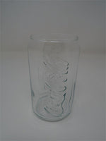 Coca-Cola Glasses Can Shaped Clear 12oz Cups Tumblers Coke Embossed | Ozzy's Antiques, Collectibles & More