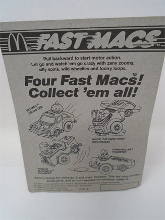 1985 NOS McDonalds Fast Mac Hamburger Roadster | Ozzy's Antiques, Collectibles & More