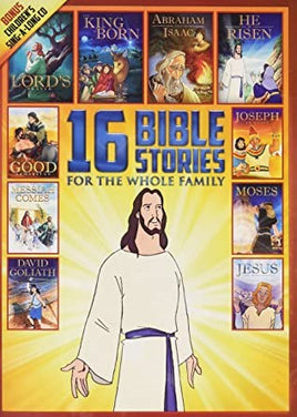 16 New and Old Testament Bible Stories for the Whole Family - Over 7 Hours on 2 DVDs - Includes Bonus Children's Sing-a-long | Ozzy's Antiques, Collectibles & More