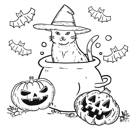 Kids Coloring Halloween Pages | Ozzy's Antiques, Collectibles & More
